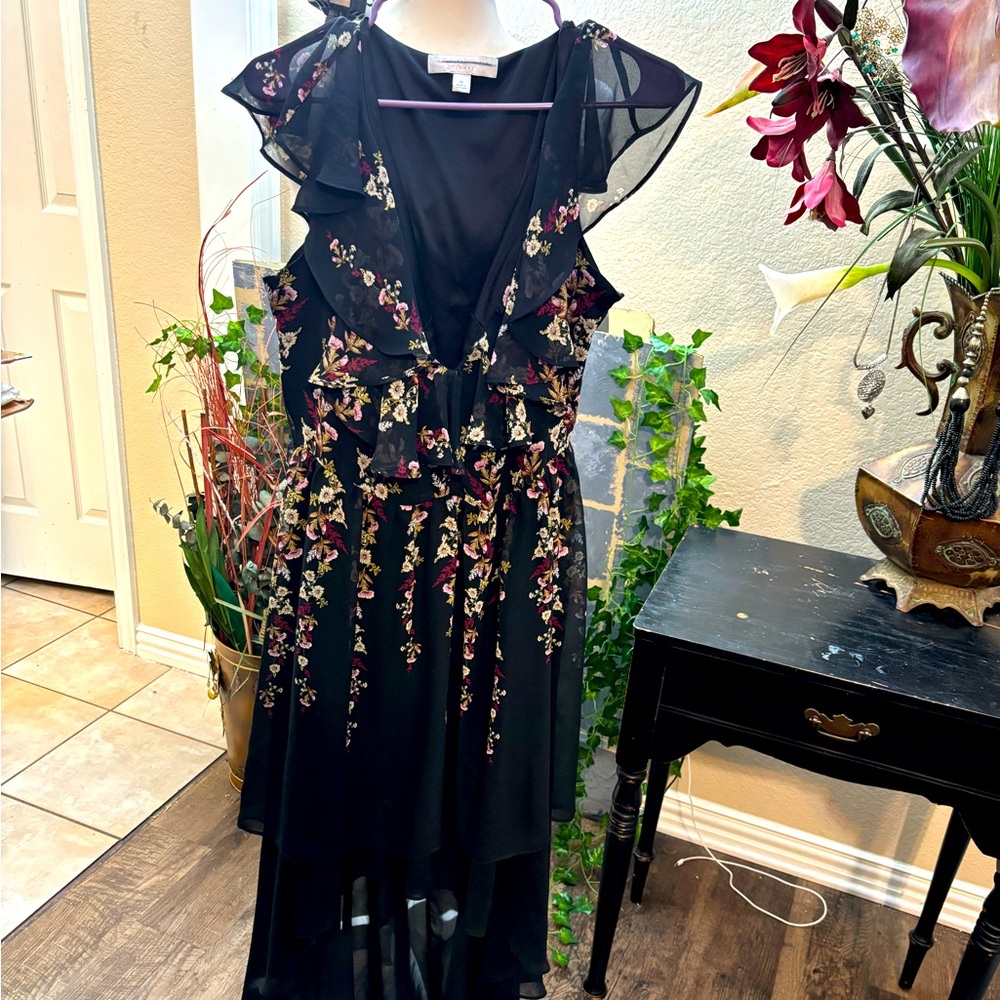 A beautiful flower print dress